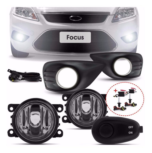 Kit Farol Milha Neblina Focus 2012 + Kit Xenon 8000k