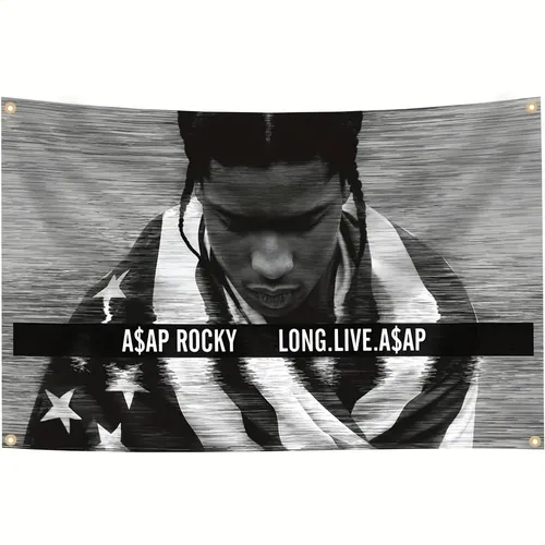 1 Premium A$ap Rocky Long Live Asap Flag - 91.44x152.4 Cm 3x5ft