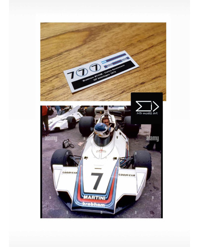 Calcas Al Agua Brabham Bt44 1/43 Interlagos 1975 Reutemann