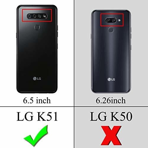 Sucnakp Para LG K51 Funda LG Reflect Funda LG Q51 Funda Con