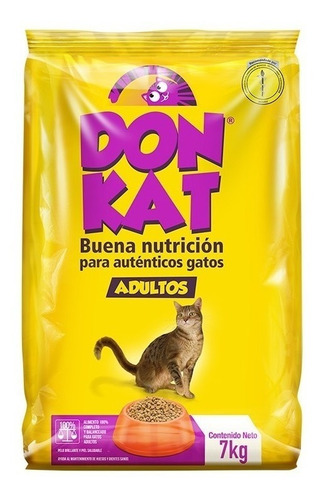 Imagen 2 de 2 de Alimento Para Gatos Donkat 7kg
