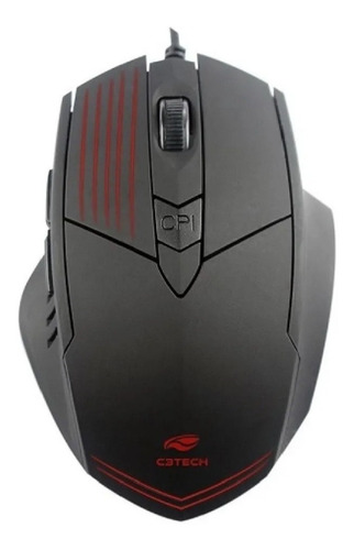 Mouse Gamer C3tech Mg-10bk Led 6 Botões 2400 Dpi 