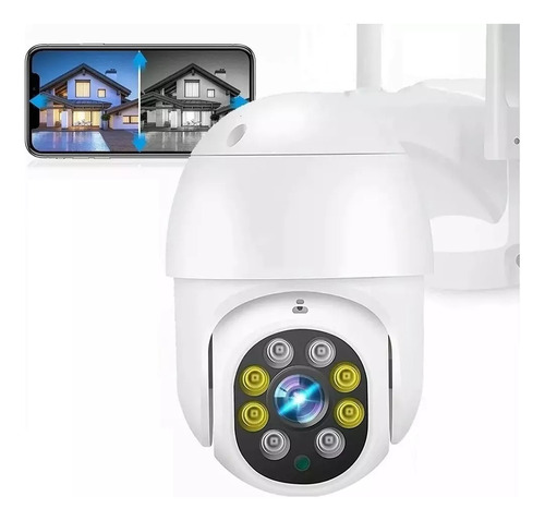 Camara Seguridad Wifi Exterior Inalambrica Alarma Nocturna