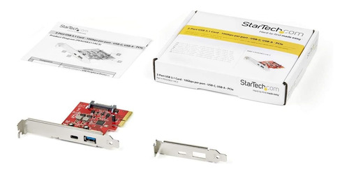 Startech.com Tarjeta Pcie Usb Y Usb-c De 2 Puertos Y 10 Gbps
