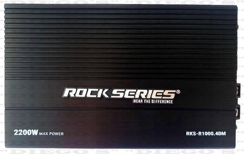 Imagen 1 de 8 de Amplificador Rock Series Rks-r1000.4dm 2200w 4canales Clased