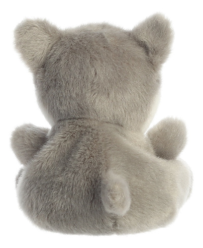 Peluche Aurora® Palm Pals Busky Husky Perrito Adorable 12 Cm Gris
