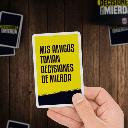 Decisiones De Mierda Buró Juego De Cartas Mesa Para Previas