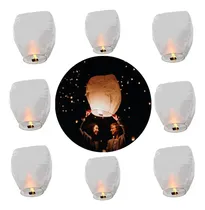 Comprar 30 Globos De Cantoya Blancos Para Fiestas Globo Del Deseo Color Blanco Globo De Cantoya