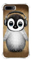 Comprar Capinha Capa Celular Compatível iPhone Pinguim Musica Fone