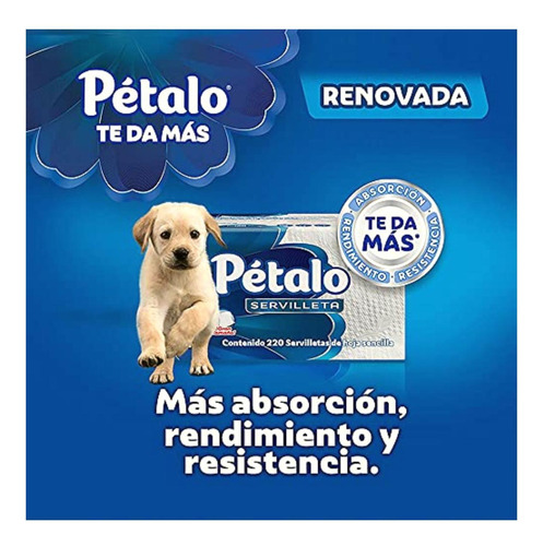 Pétalo Servilleta, Paquete Con 220 Piezas De Hoja Sencilla