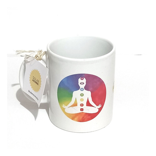 Mug Símbolos Chakras Yoga Reiki Meditación