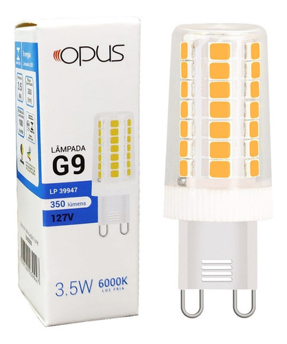 Lâmpada Led Halopin 3,5w 127v G9 Branco Neutro 4000k Opus