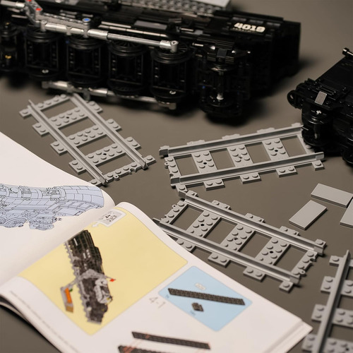Juego De Construcción De Tren Urbano Compatible Con Lego Par