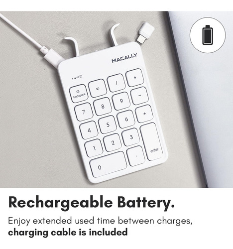 Teclado Numérico Inalámbrico Macally Usb-c 10 Teclas
