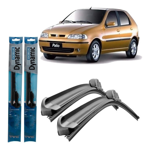 Juego Kit Escobillas Fiat Palio 2001 2002 2003 2004 2005 F1