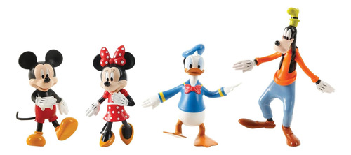 Flexfigs: Mickey Mouse Pack De 4 Caracteres Disney Articuló