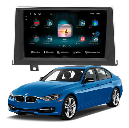 Multimidia Aikon Fóton G3 M135i M140i 2013 A 2019 12+256gb 9