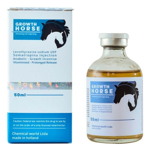 Growth Horse 50ml - Ganho De Estaturaem Dobro E Massa