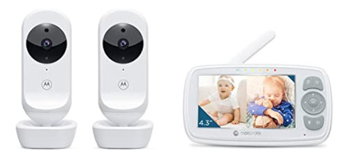 Motorola Baby Monitor - Vm34 Video Baby Monitor Con 2 Cámara