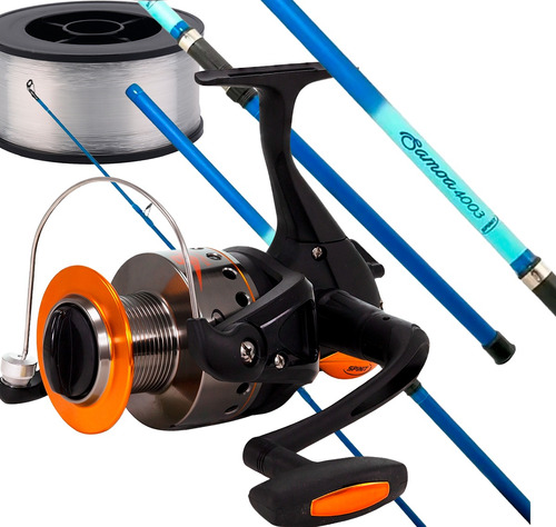 Combo Pesca Reel Spinit Titan V8 Ruieman Caña 3,60 Mts