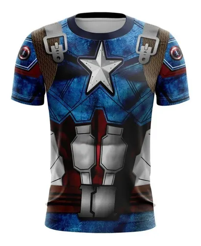 Playera capitan america mujer hot sale
