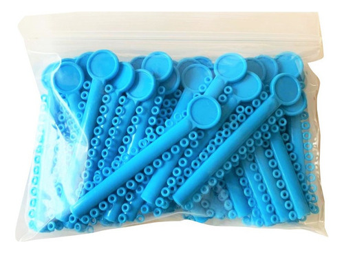 Módulos De Llave Usa De Colores Medianos 40 Piezas Color Azul Claro