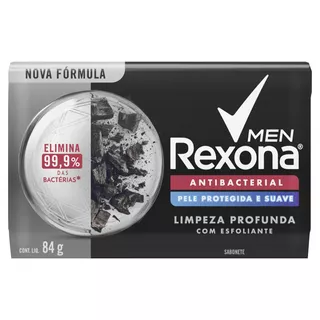 Sabão em barra Rexona Antibacterial Men Limpeza Profunda de 84 g