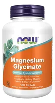 Comprar Glicinato De Magnesio 100 Mg, Forma Altamente Absorbible Now