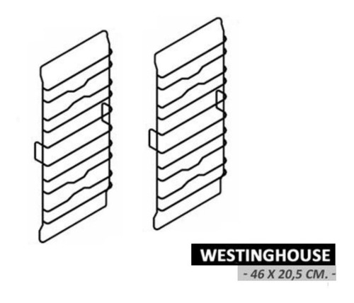 Rejilla De Plancha De Cocina Withe Westinghouse X 2