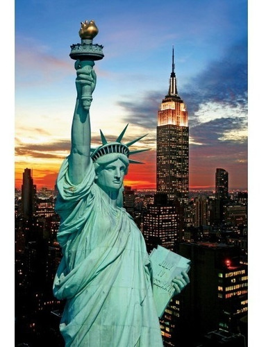 Puzzle Tomax Estatua Libertad New York Iluminado 1000 Piezas