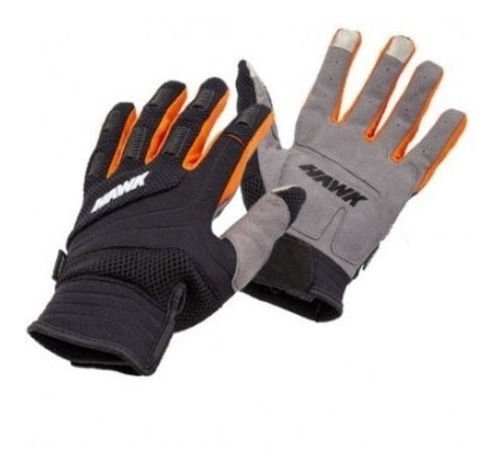 1 Par Guantes Proteccion Moto Hawk Fit Naranja Talle Xxl