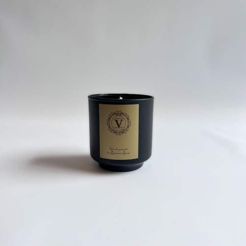 Imagen 1 de 7 de Vela De Soja Vidrio 250ml Aroma Romero, Albahaca Y Verbena