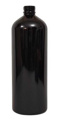 Botella Pet Negra 1000 Ml Sin Tapa 10 Piezas