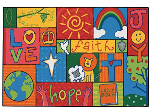 Kid$value Rugs 36.71 Inspirational Patchwork 3ft X 4ft ...