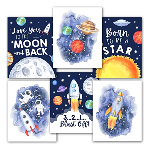 6 Impresiones Reversibles De Decoración Espacial De 8x...