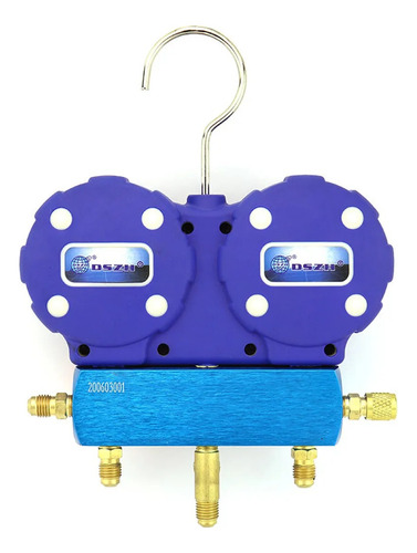 Manifold Dszh R22 R134a R404a C/ Manoplas Aluminio E Engates