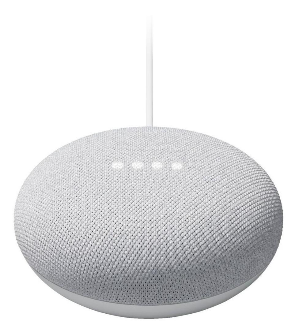 Google Nest Mini Nest Mini 2nd Gen con asistente virtual Google Assistant chalk 110V/220V