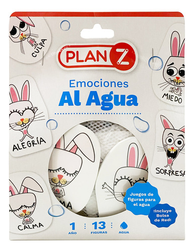 Imagen 4 de 10 de Juego Goma Eva Emociones Para Agua Didactico Bolsa Red Niños