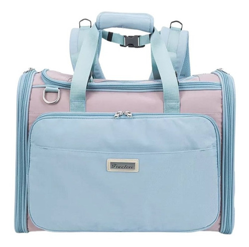 Bolso Mochila De Transporte Para Mascotas Truelove Blue/pink