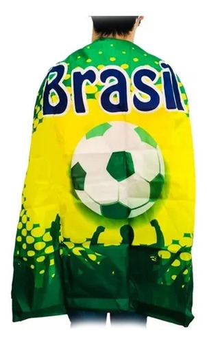 Capa Grande Brasil Copa Do Mundo Torcedor Torcedora 90x1,40m