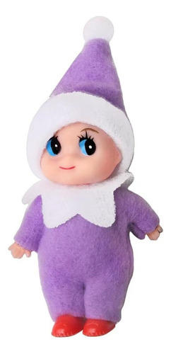 Muñeca De Peluche Suave De 11 Cm For Decoración De Navidad