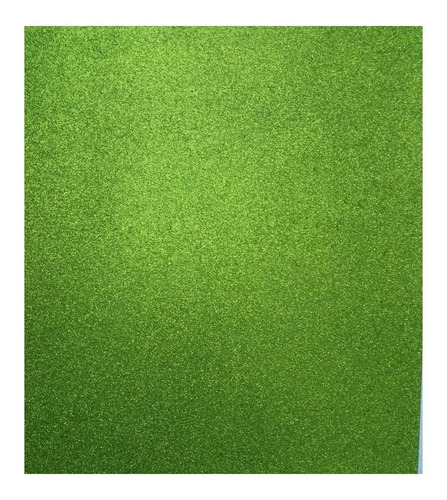 Cartulina Glitter Colores Con Brillo Paquete X10 Color Verde claro