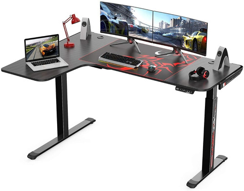 Escritorio Gamer Ergonómico L Altura Ajustable Eléctrica 61