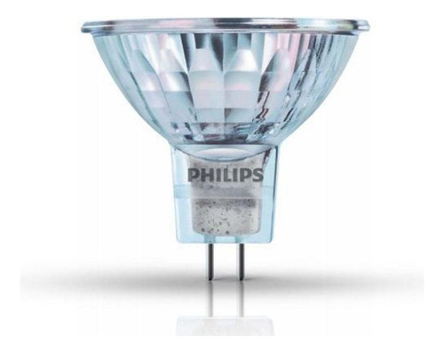 Lampada Halogena Mr16 50w 12v Gx-5.3 2700k Philips Cor da luz Branco-quente