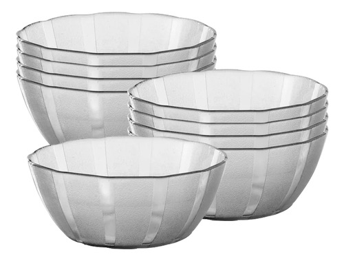 Set X12 Compoteras Bowl Vidrio Galaxia Rigolleau