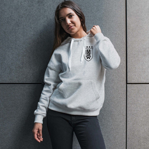 Imagen 7 de 8 de Buzo Gris Canguro Uruguay Mundial Qatar 2022 Adultos Niños