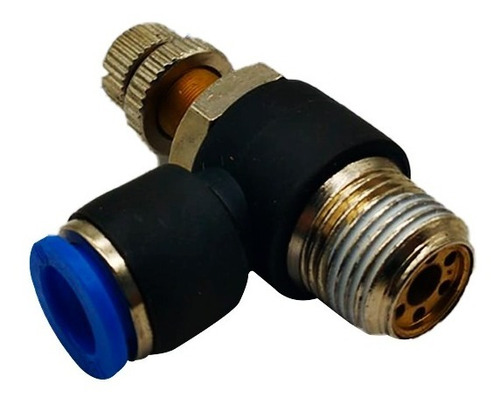 Valvula Reguladora De Fluxo Pneumática 3/8 Npt Tubo 10mm