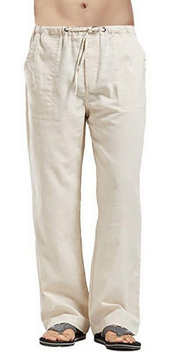 Pantalón Casual Relajado De Lino Para Hombre