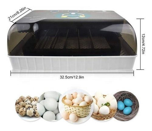 Imagen 7 de 10 de Incubadora Automatica Led Con Ovoscopio Led 40w