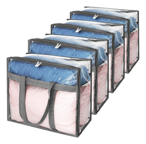 Paquete De 4 Bolsas Transparentes De Almacenamiento De ...
